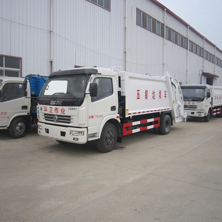 Good Quality 4X2 Dongfeng Compression 4 5 6 7 8 9 M3 Tons Cbm Garbage Truck