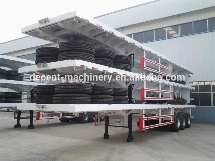 Good Quality Side 8mm Side Rear Flatbed Dump Trailer Tipper Semi Trailer for Sale
