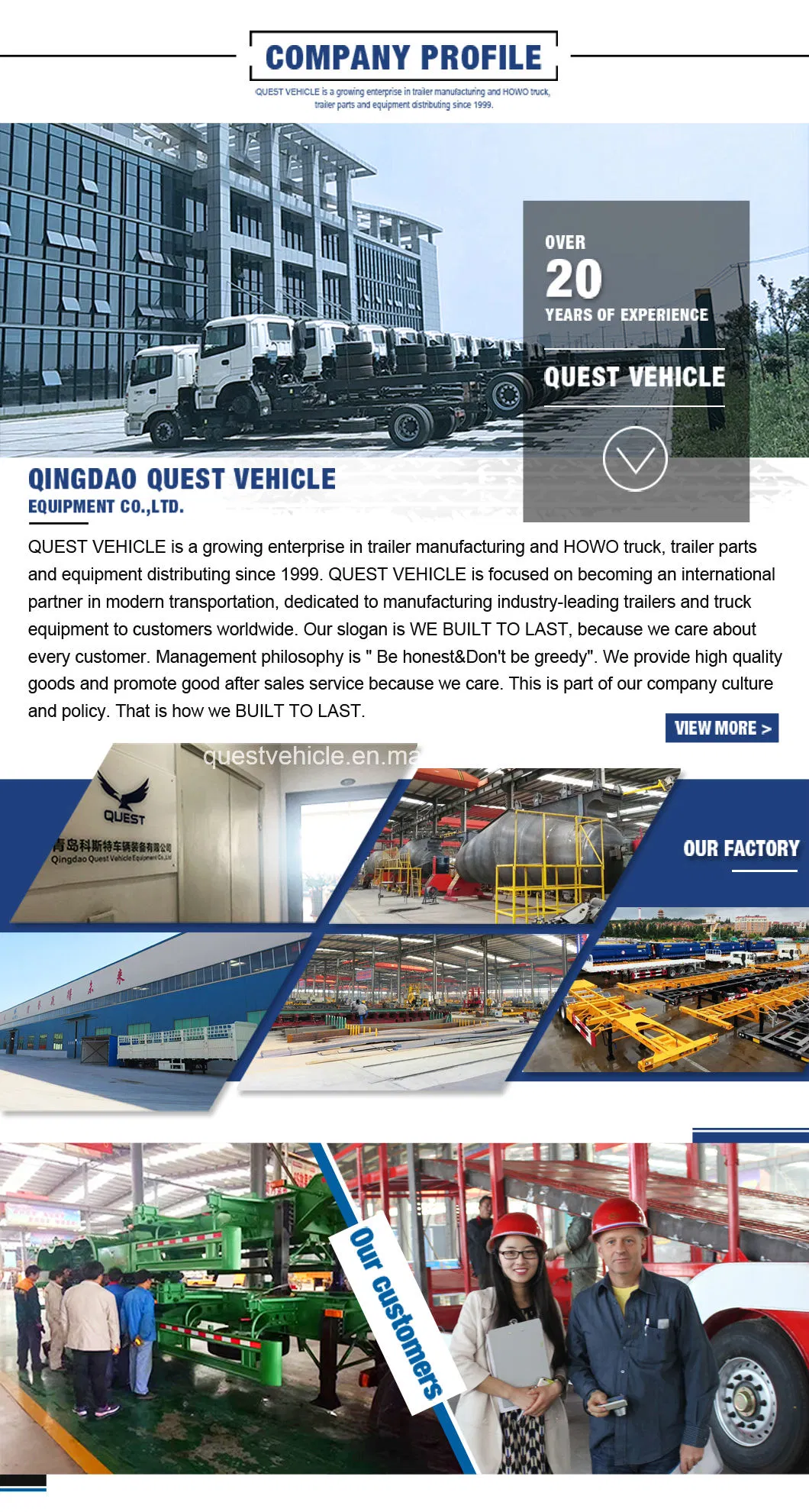 Heavy Duty 3-Axle 25cbm Dump Trailer End Tipper Semi Trailer