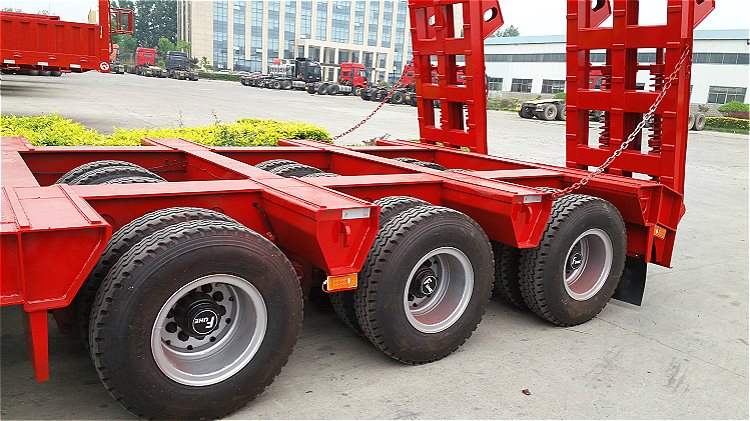 Heavy Duty 80t 100t Gooseneck Lowboy Lowbed Semi Trailer
