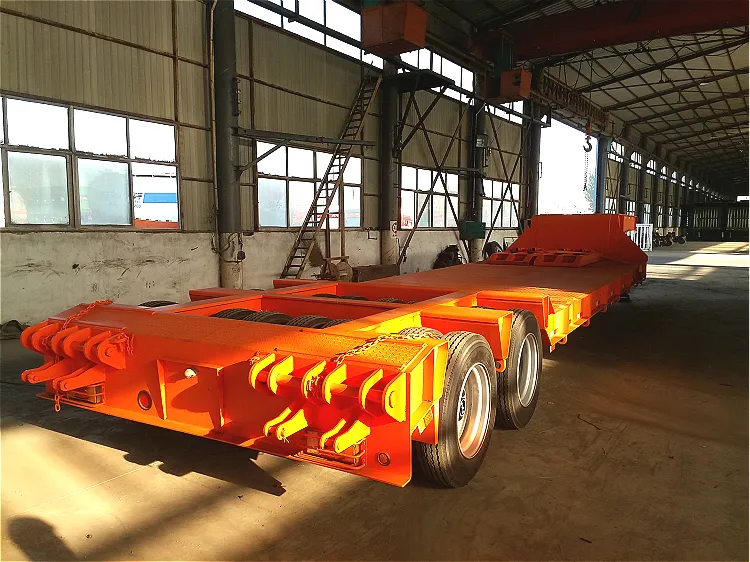 Heavy Duty 80t 100t Gooseneck Lowboy Lowbed Semi Trailer