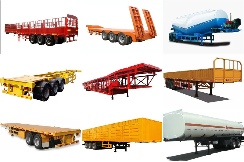 Heavy Duty 80ton 3 Axles Low Bed Semi Trailer for Sale