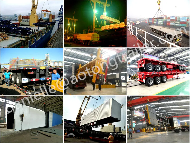 Heavy Duty 80ton 3 Axles Low Bed Semi Trailer for Sale