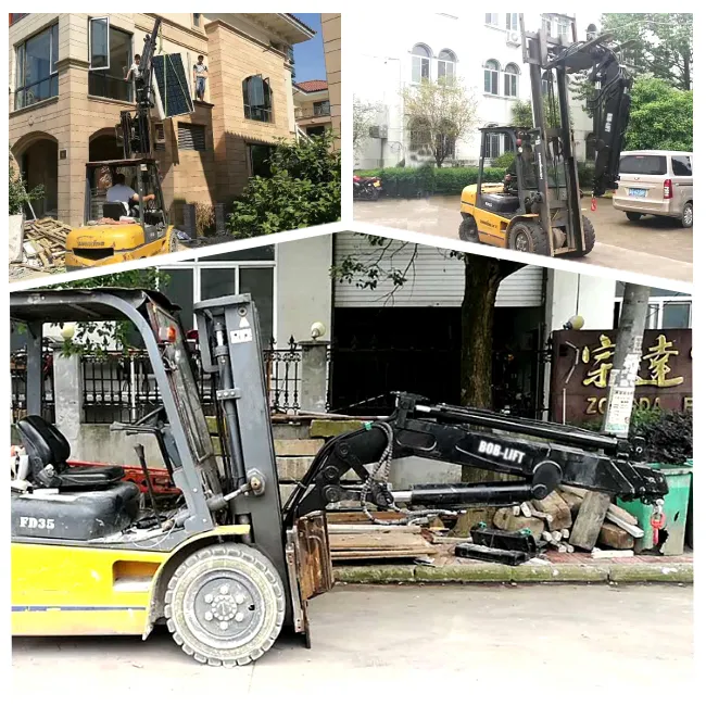 Heavy Duty Forklift Hydraulic Jib Attachment Extension