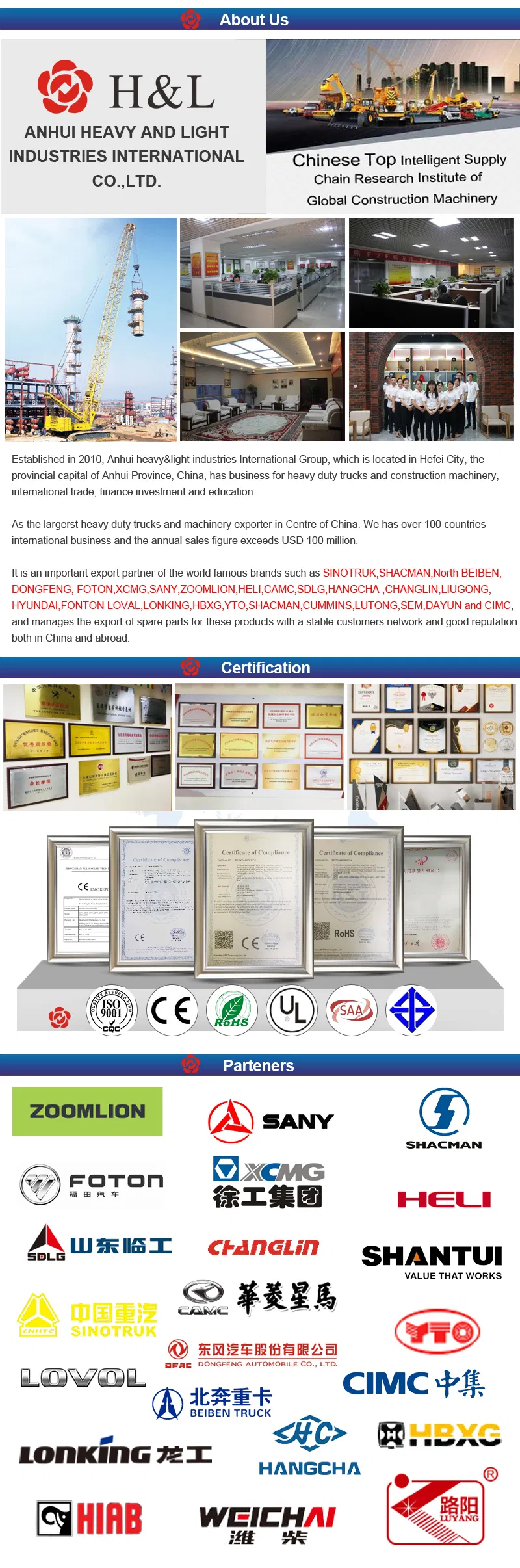 Heli 2.5 Ton Cpcd25 Manual New Forklift Trucks with Clamp