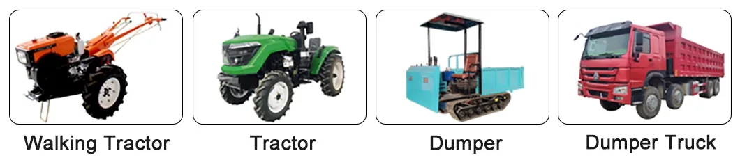 High Productivity Hydraulic Dump 2 Ton Mini Farm Walking Tractor Trailer 7c-2/7cx-2 List Price