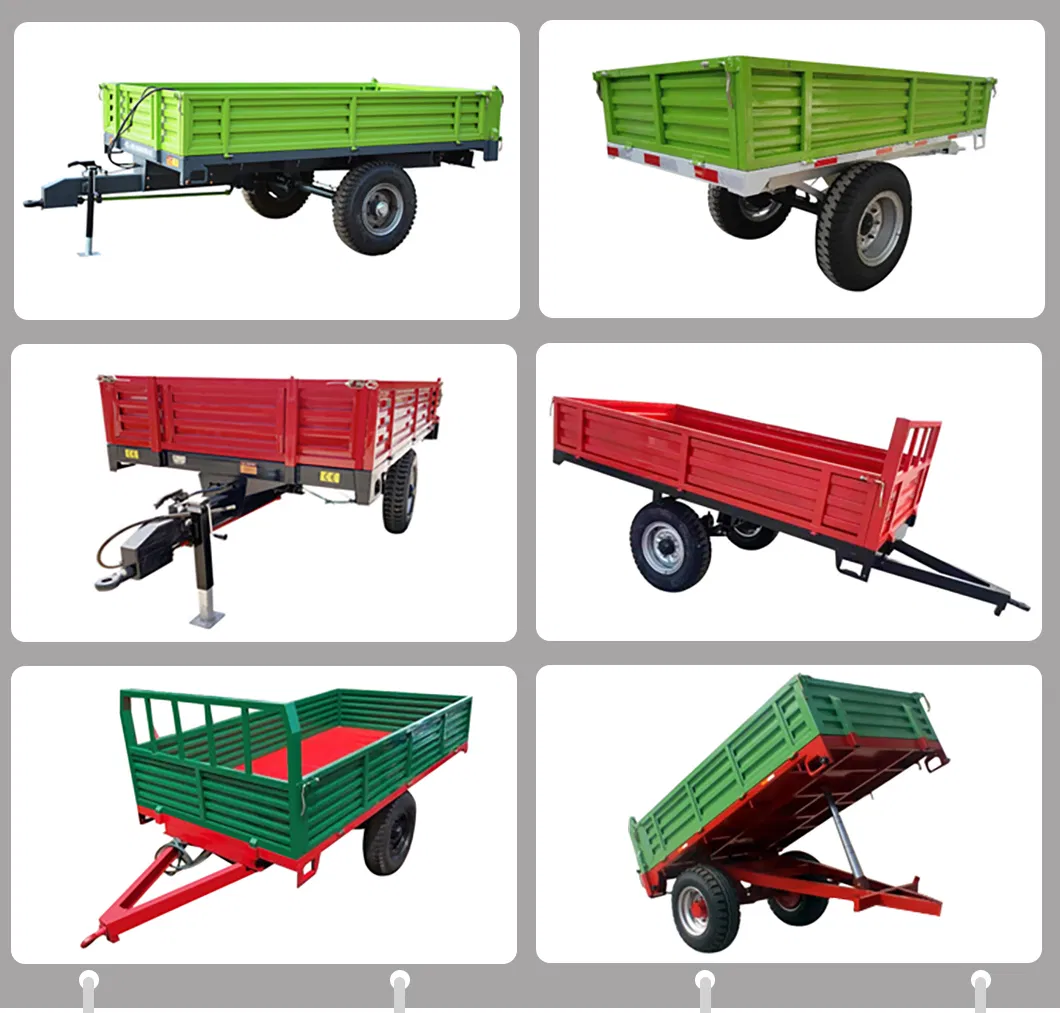 High Productivity Hydraulic Dump 2 Ton Mini Farm Walking Tractor Trailer 7c-2/7cx-2 List Price