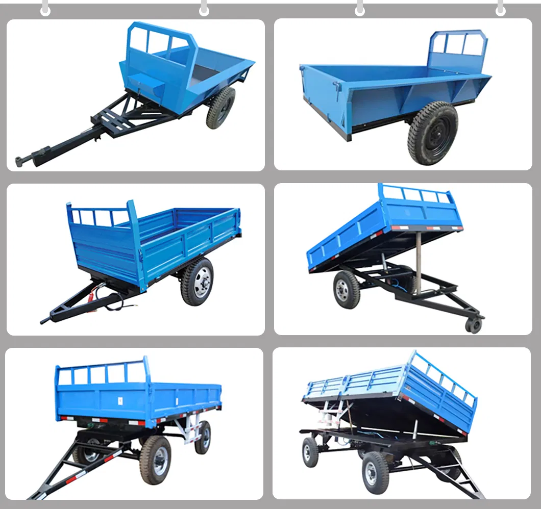 High Productivity Hydraulic Dump 2 Ton Mini Farm Walking Tractor Trailer 7c-2/7cx-2 List Price