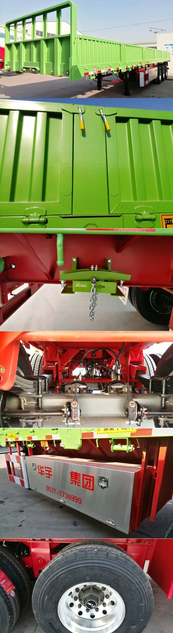 High Quality Heavy Duty 3 Axle 40FT Semi-Trailer for Sale