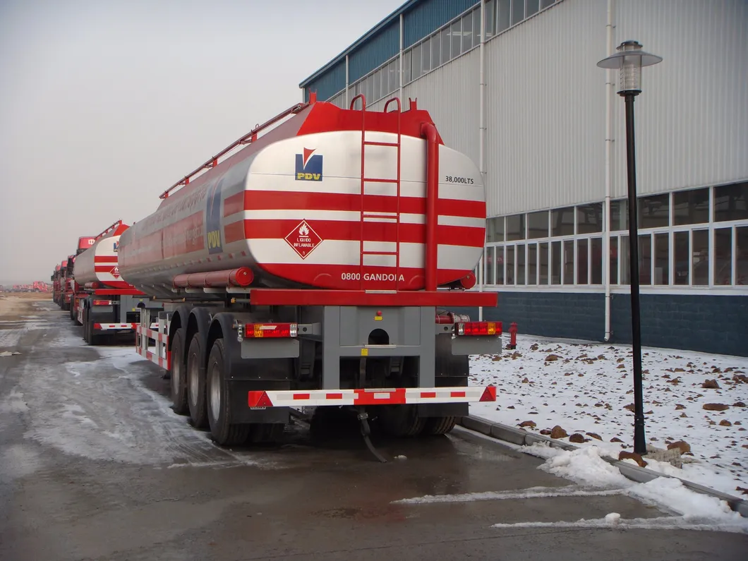 High Quality New Model 3 Axles 40000 Liters 42000 Liters 45000 Liters Diesel Tank Oil Fuel Tank Trailer