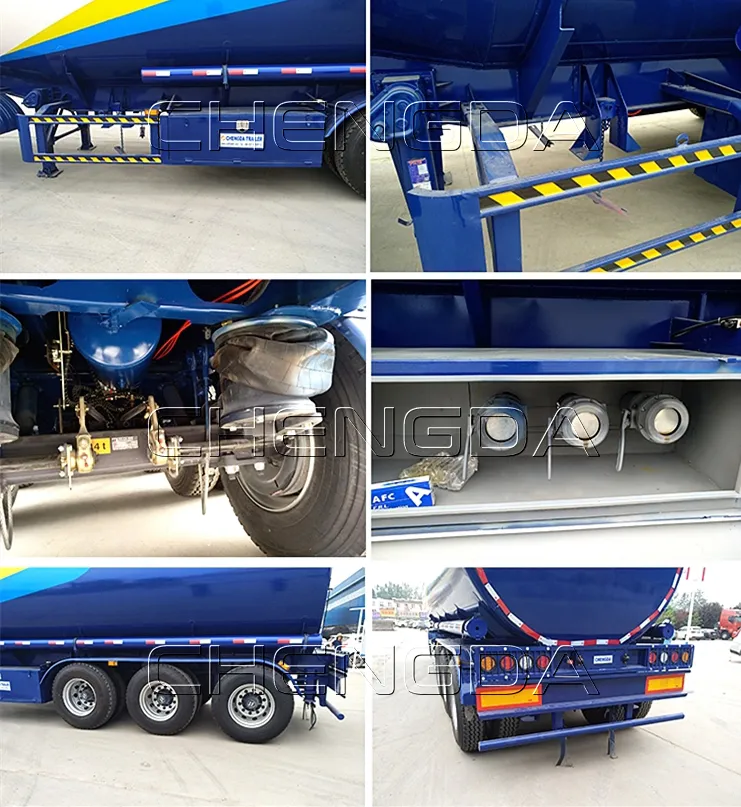 Hot Sale 3/4/5 Compartments 42000L Aluminum Oil Fuel Petrol Tank Semi Trailer