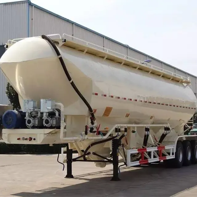 Hot Sale 3 Axis 40cbm8/60cbm Flour Tank Semi-Trailer for Sale