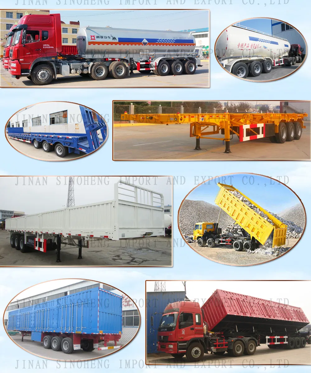 Hot Sale 3 Axles Truck Trailer Rear Dump Semi Trailer