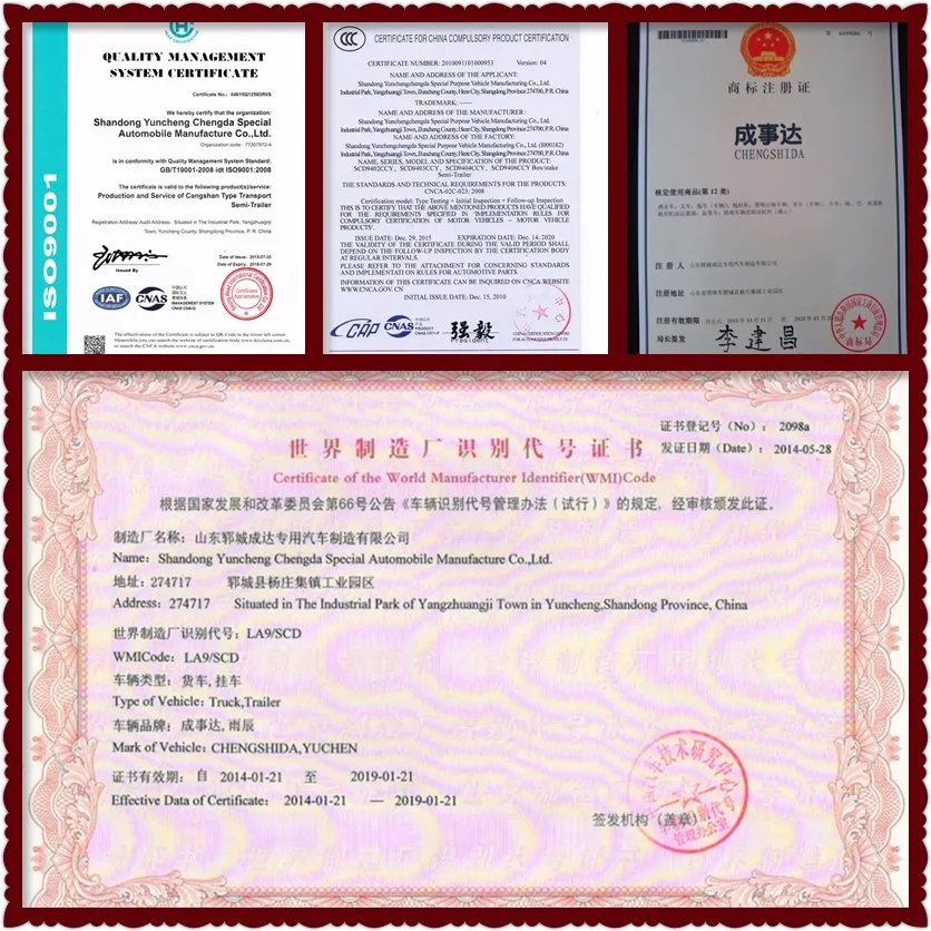 Hot Sale Animal Transport Fence Cargo Semi Trailer