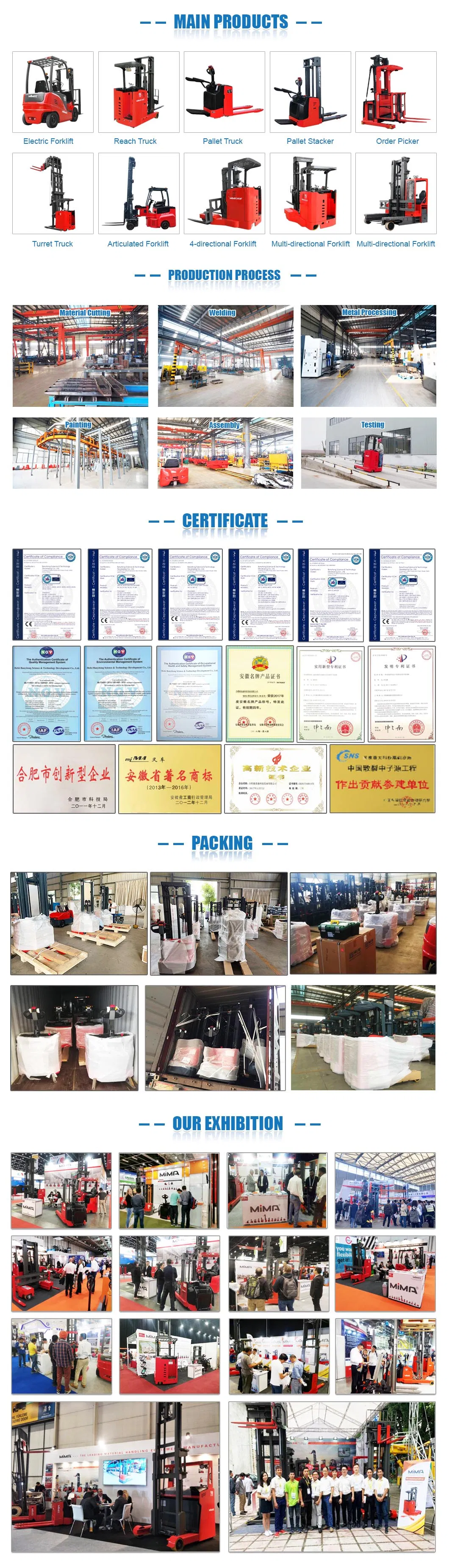 Hot Sale Height 10000mm Seated Type Turret Truck on Sale