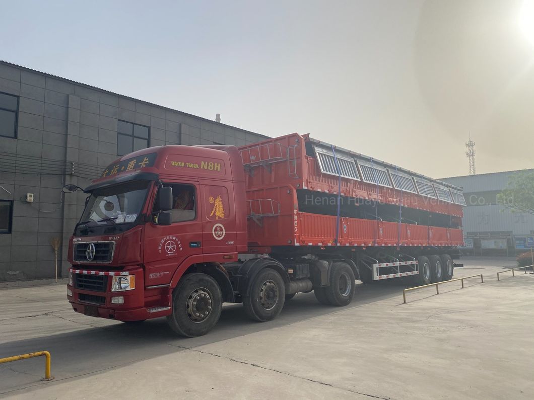 Hot Seller Tow Trucks Tipper Semi Trailer with Leaf Spring Suspension
