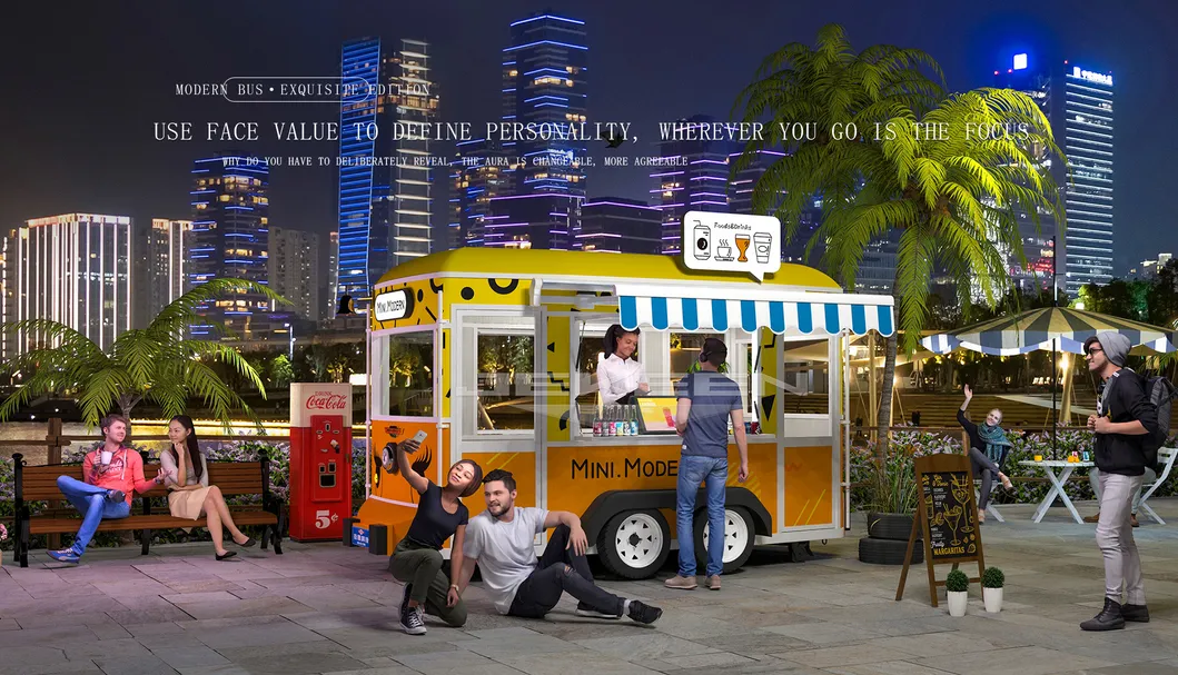 Hot Selling Ice Cream Truck Customize Mobile Shop Food Truck Cart