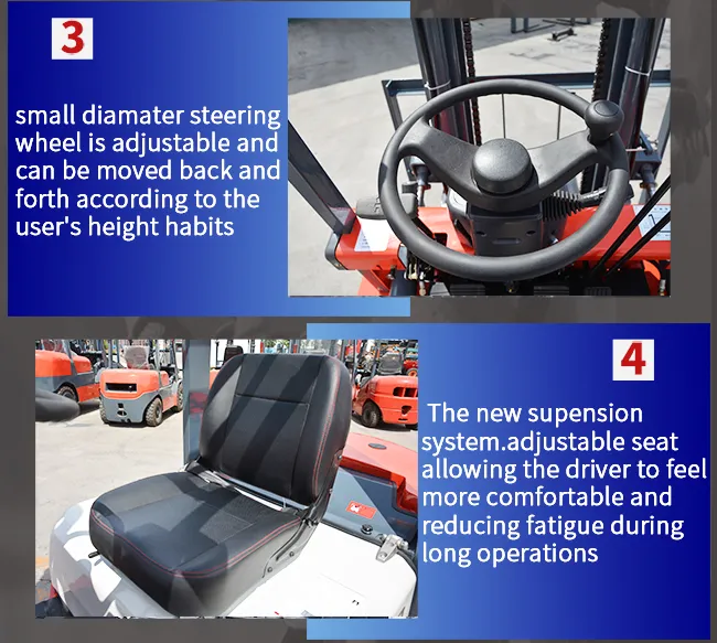 Hot Selling Titanhi Diesel Forklift The Driving Axle Is Conbined In Cast Steel Structure