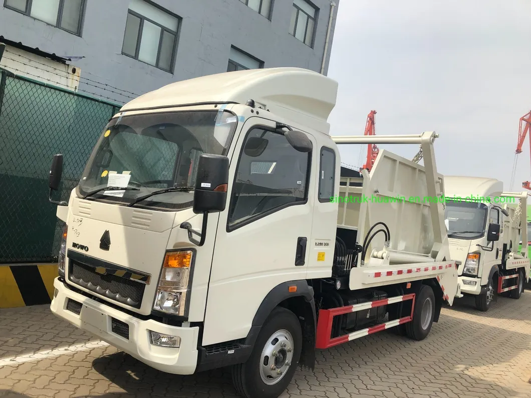 HOWO 10cbm Refuse Collection Swing Arm Waste Transportation Truck