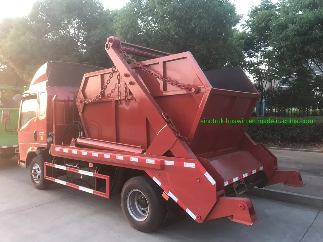 HOWO 10cbm Refuse Collection Swing Arm Waste Transportation Truck