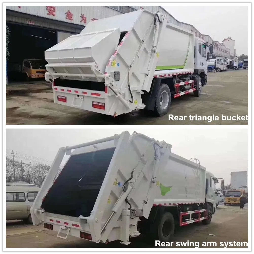 HOWO 12cbm Refuse Collection Waste Compressed Rubbish Dumpster Garbage Compactor Truck