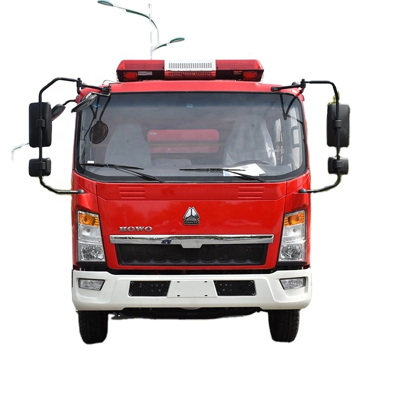HOWO Light Fire Fighting Truck (4Ton Fire Engine with Pump CB10 /40 Cannon > 60M)