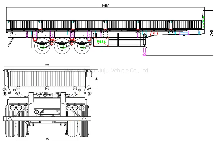 Hydraulic Semi Trailer World Class Quality Side Lifter Tipping Semitrailer