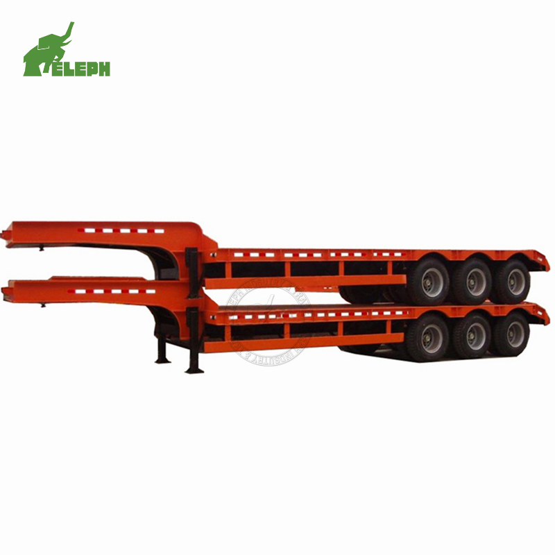 Hydraulic Tripple Axles Gooseneck Lowbed Truck