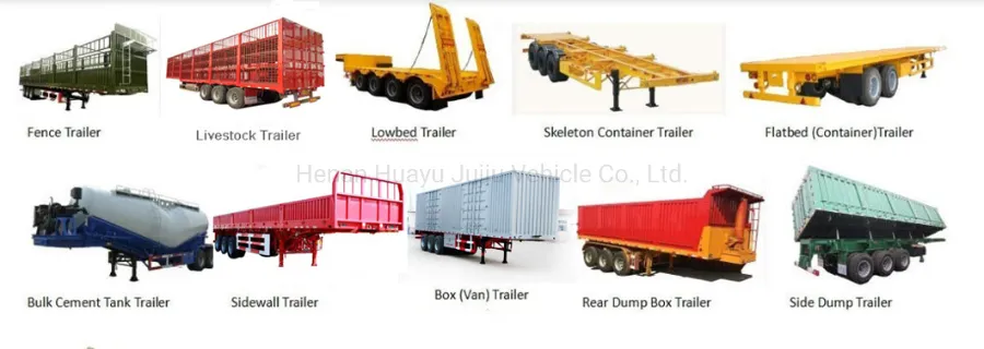 Hyjj Vehicle Hydraulic Dump Tippng Semitrailer for Viet Nam