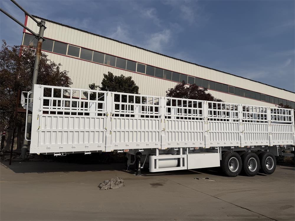 80 Ton 4 Axle Multipurpose Fence Cargo Semi Trailer