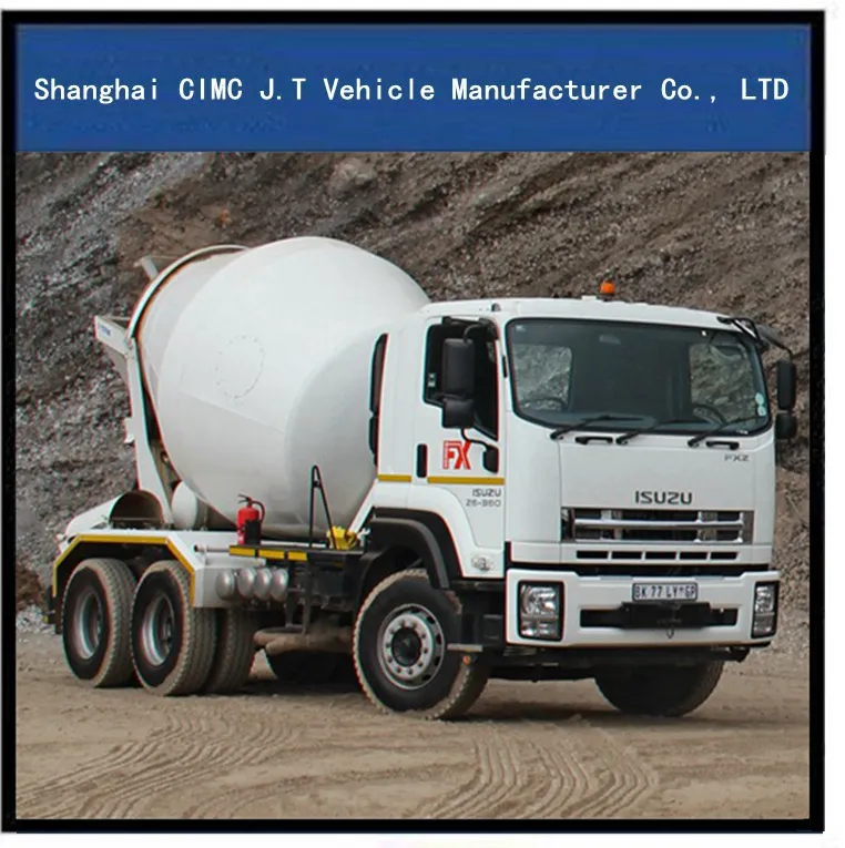 Isuzu Mixer Tank Truck with 8-12 M3 Mixer Tank
