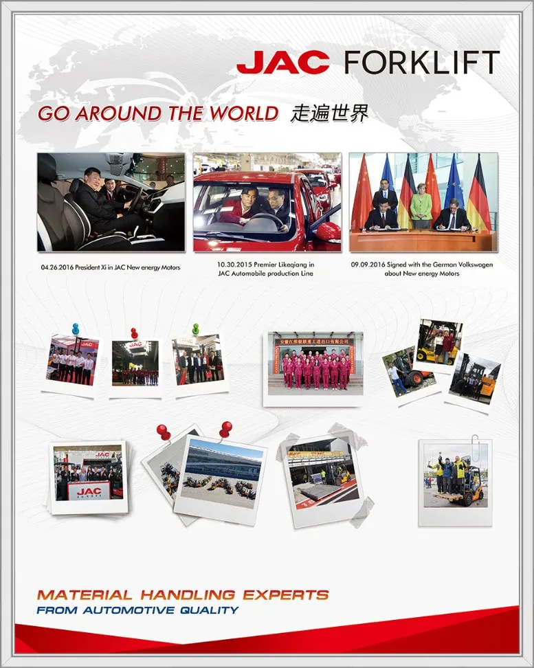 JAC 1.6ton Reach Forklift/Cqd16/Electric Reach Truck/Stacker/Forward-Type Electric Forklift/Seat Type