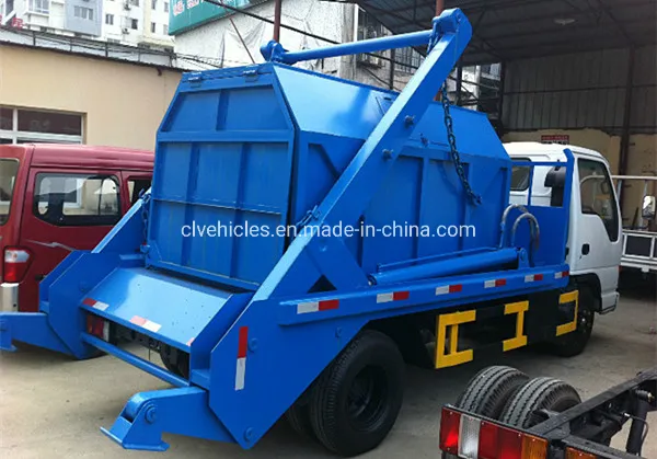 Japan Brand 4tons Swing Arm Garbage Truck Skip Loader Garbage Collection Truck