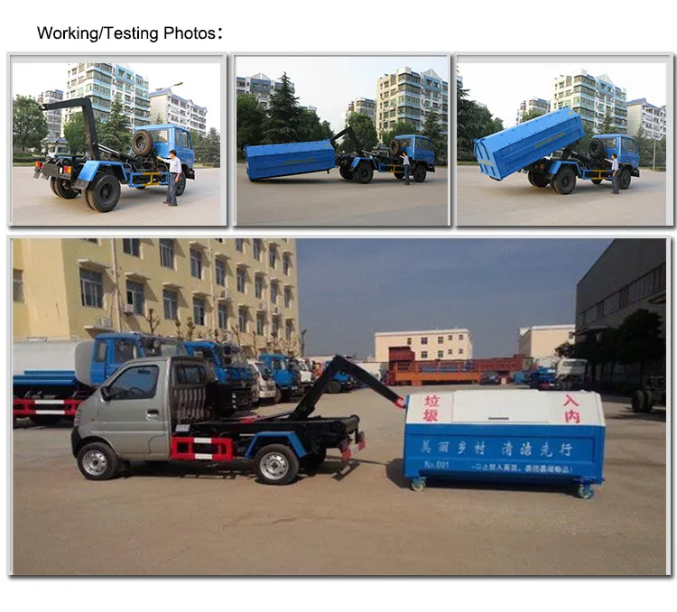 Japan Brand 4tons Swing Arm Garbage Truck Skip Loader Garbage Collection Truck