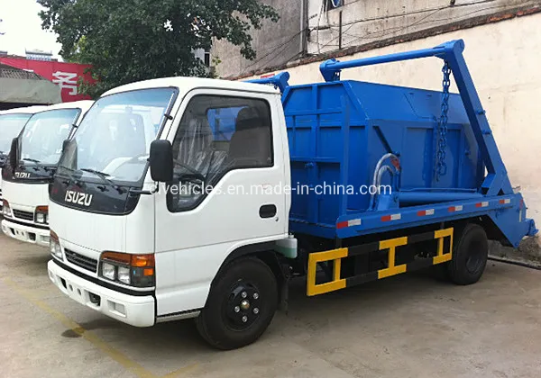 Japan Brand 4tons Swing Arm Garbage Truck Skip Loader Garbage Collection Truck