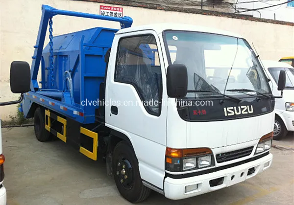 Japan Brand 4tons Swing Arm Garbage Truck Skip Loader Garbage Collection Truck