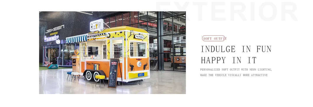 Jekeen China Weifang Factory Price Electric Mobile Food Bus Modern