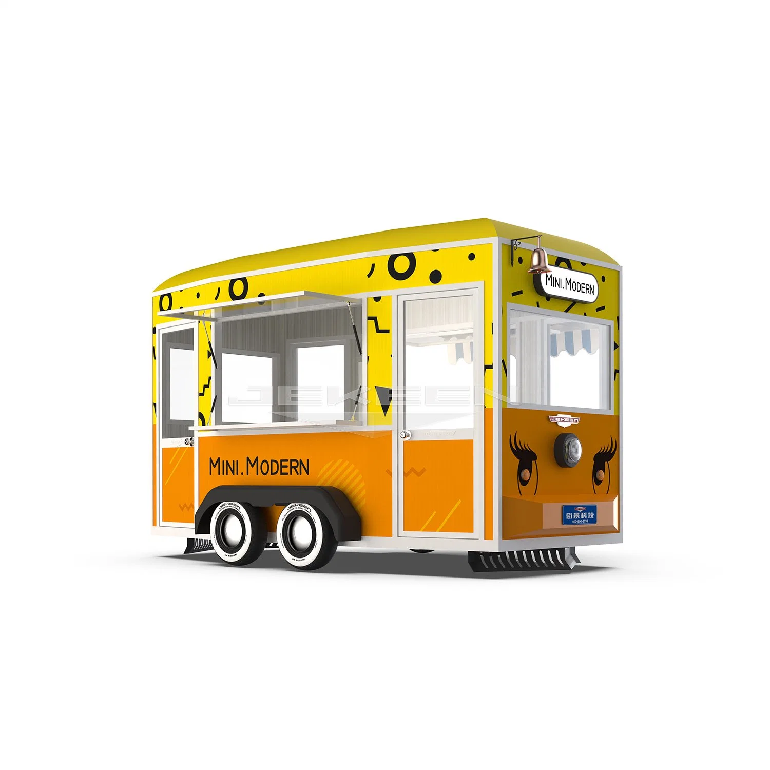 Jekeen China Weifang Factory Price Electric Mobile Food Bus Modern