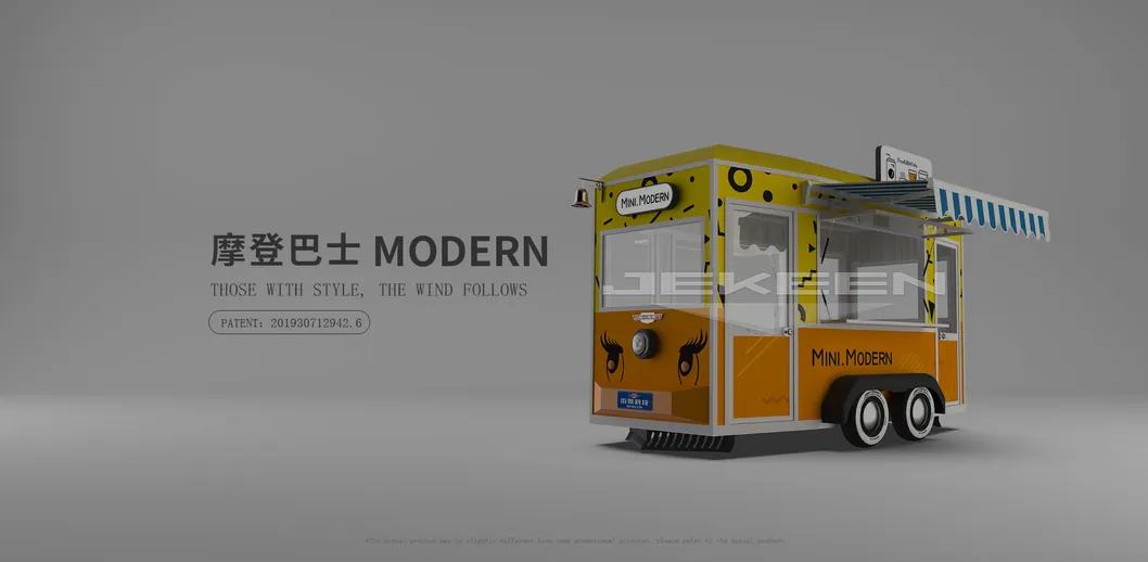 Jekeen China Weifang Factory Price Electric Mobile Food Bus Modern