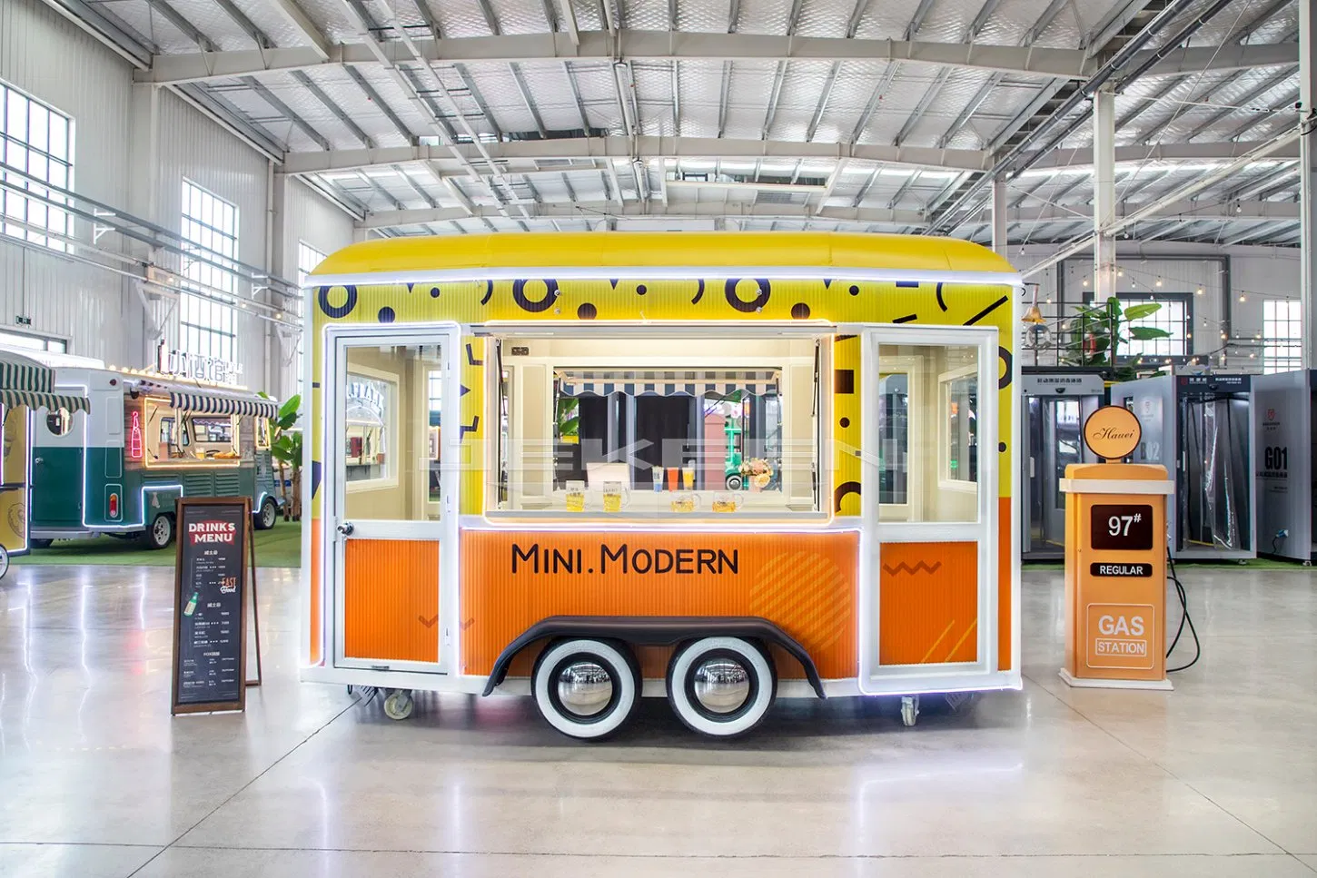 Jekeen Custom Airstream Cart Concession Mobile Food Truck/Ice Cream Mobile Trailers/Catering Truck for Sale