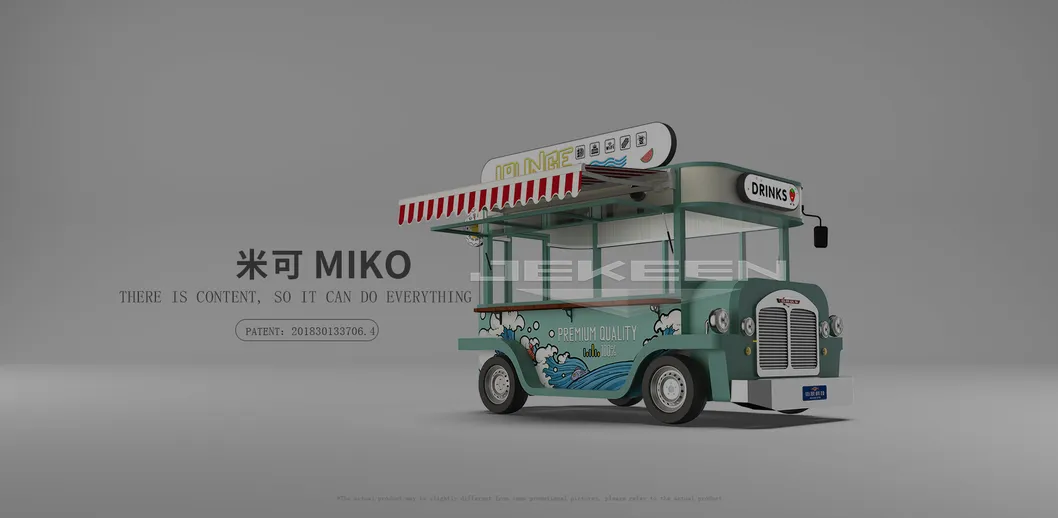 Jekeen Factory Direct Price of Food Truck with CE Ice Cream Cart Hot Dog Truck-Miko