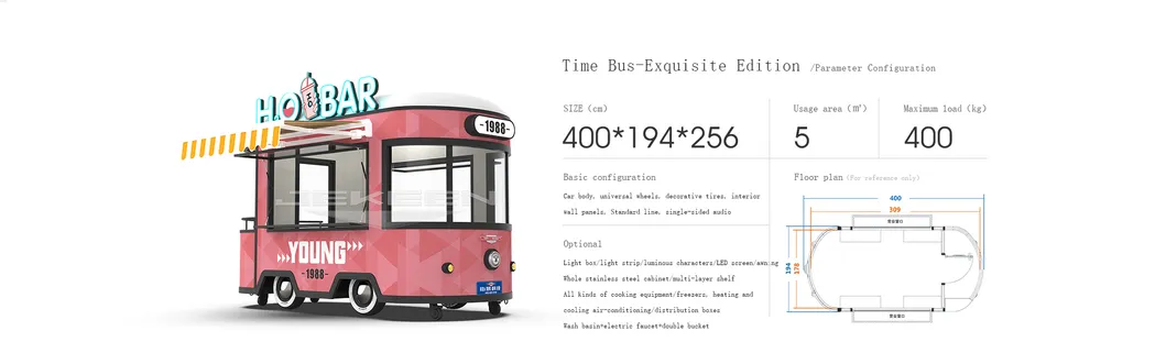 Jekeen Mobile Food Van Business/Small Food Van for Sale (CE approved) -Time Bus