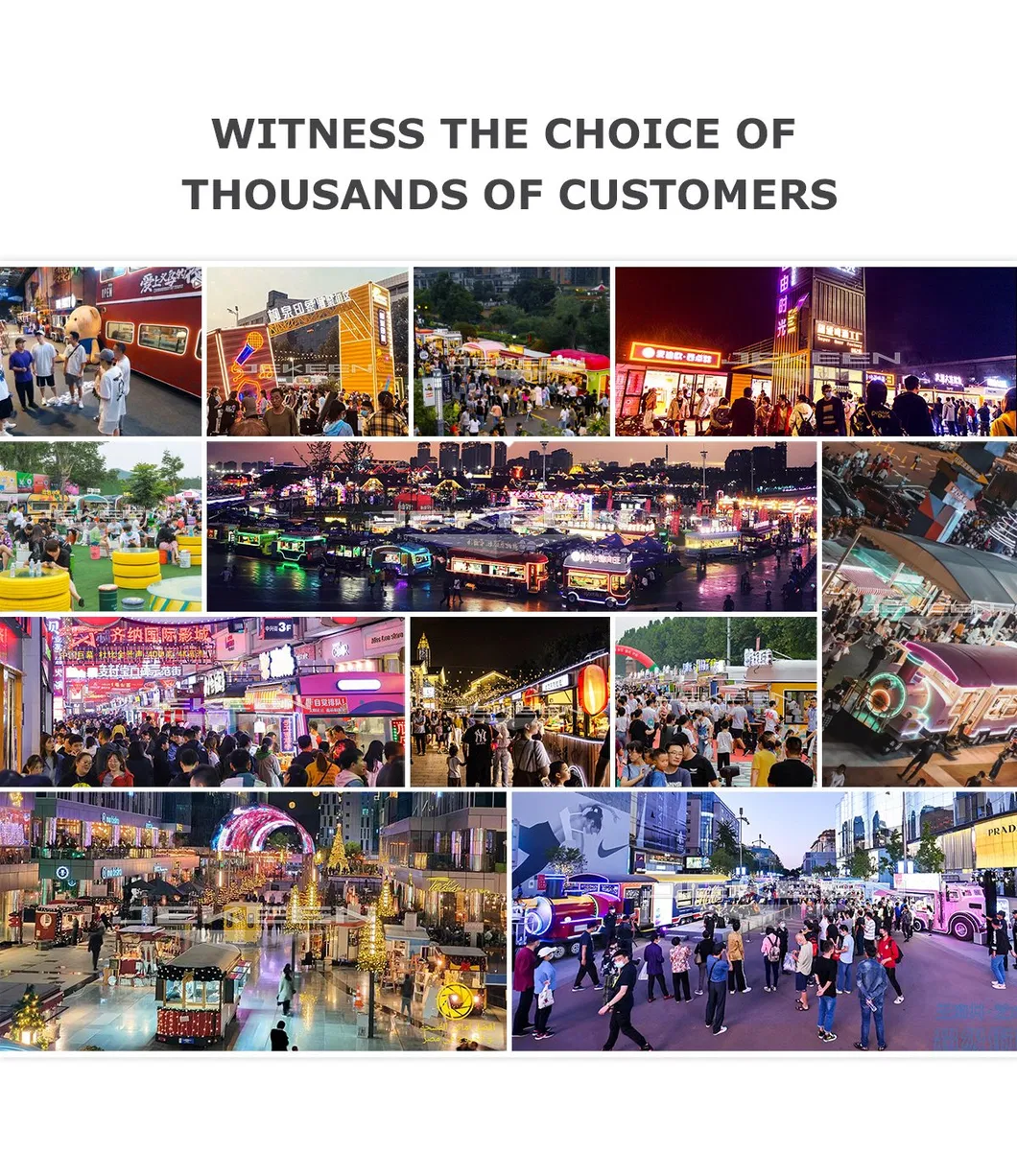 Jekeen with CE, Global Best-Selling Individualized Multifunctional Street Snack Trailer/Mobile Cart/ Fast