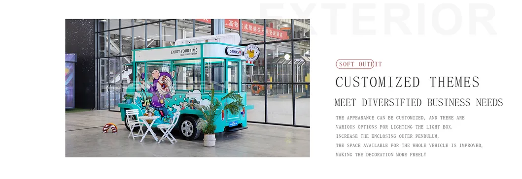 Jekeen with CE, Global Best-Selling Individualized Multifunctional Street Snack Trailer/Mobile Cart/ Fast