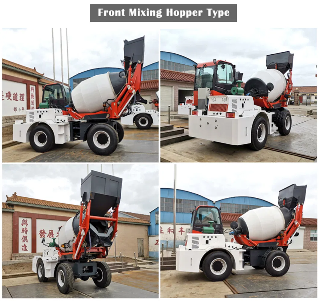 Latest Type Jzm350 Concrete Mixer with Self Loading Concrete Mixer Fiori Price
