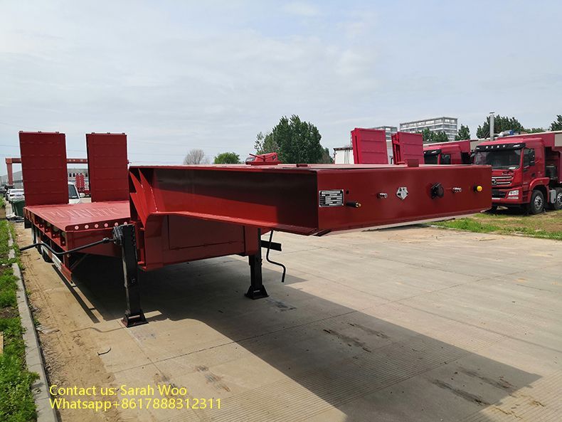 Low Boy Trailer Low Loader Trailer Low Flatbed Trailer