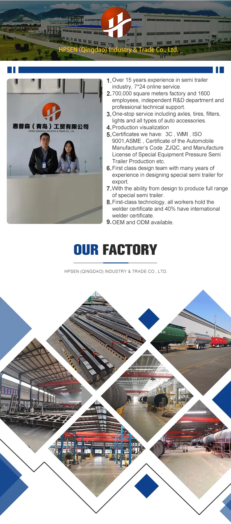 Low Price 20fr 40fr 45hc Truck Chassis Container Semi Trailer for Philippines