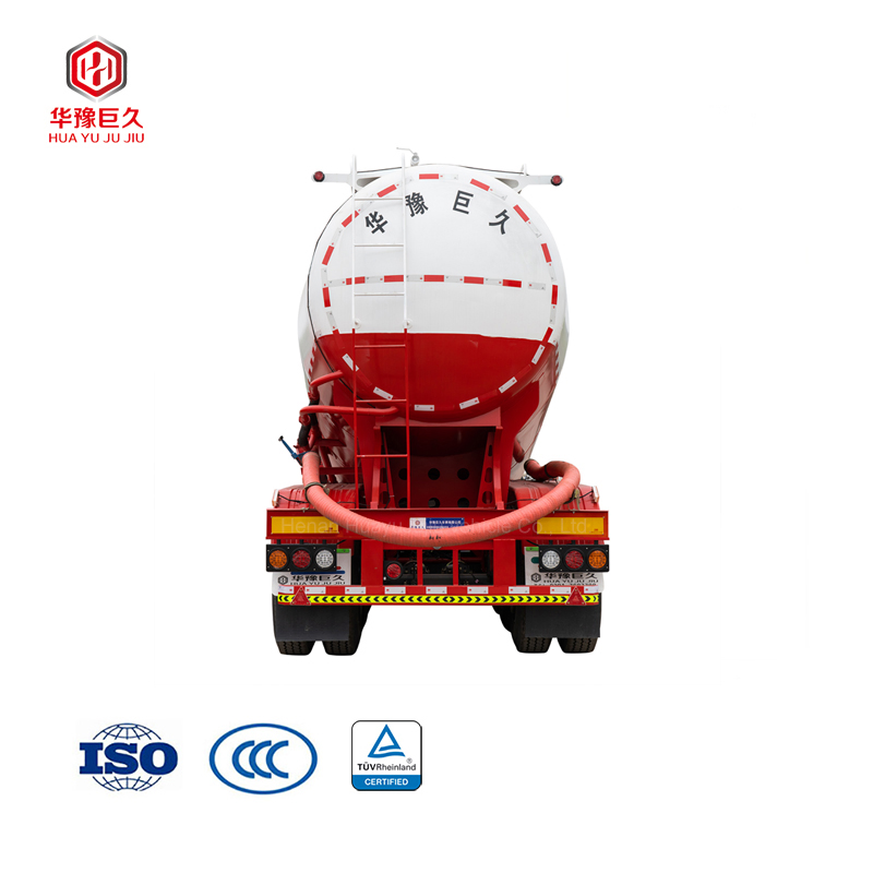 Low Price 3 Axles Dry Powder Material Tank Semi Truck Trailer