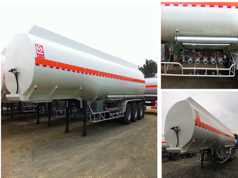 Low Price 6 Compartments Oil Tanker Semi Trailer 45000L