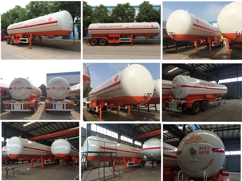 LPG Filling Bobtail Tanker 25tons Gas Tanker Trailer with Pump